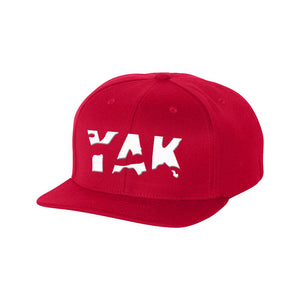 YAK Red/white lettering